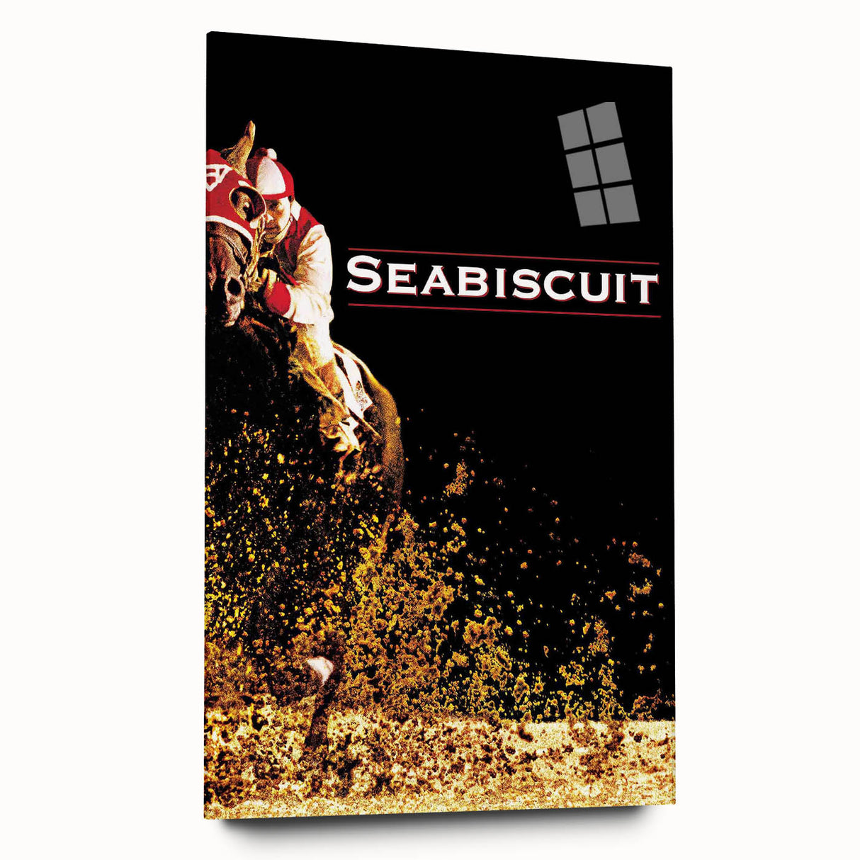 Iconic 2000s Movie Posters - Seabiscuit Vintage Racing Film Art