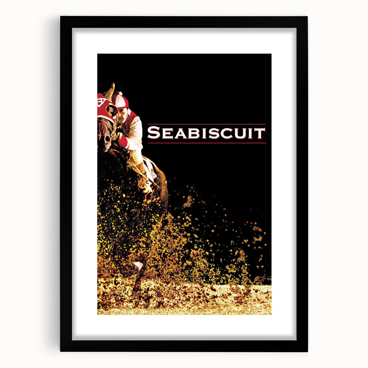 Iconic 2000s Movie Posters - Seabiscuit Vintage Racing Film Art