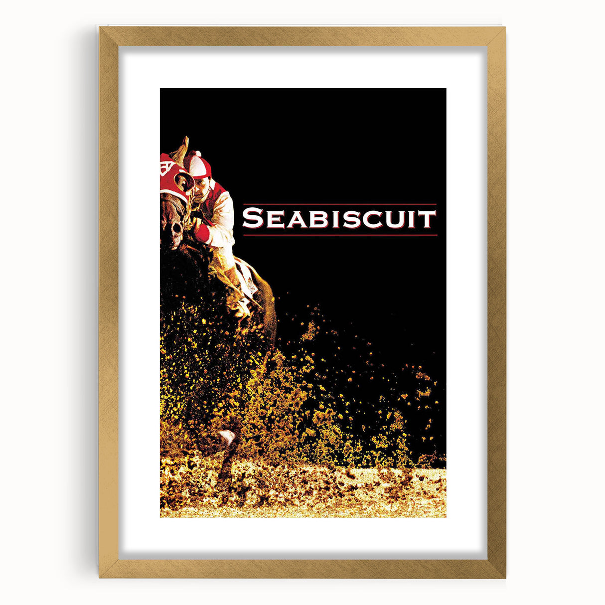 Iconic 2000s Movie Posters - Seabiscuit Vintage Racing Film Art