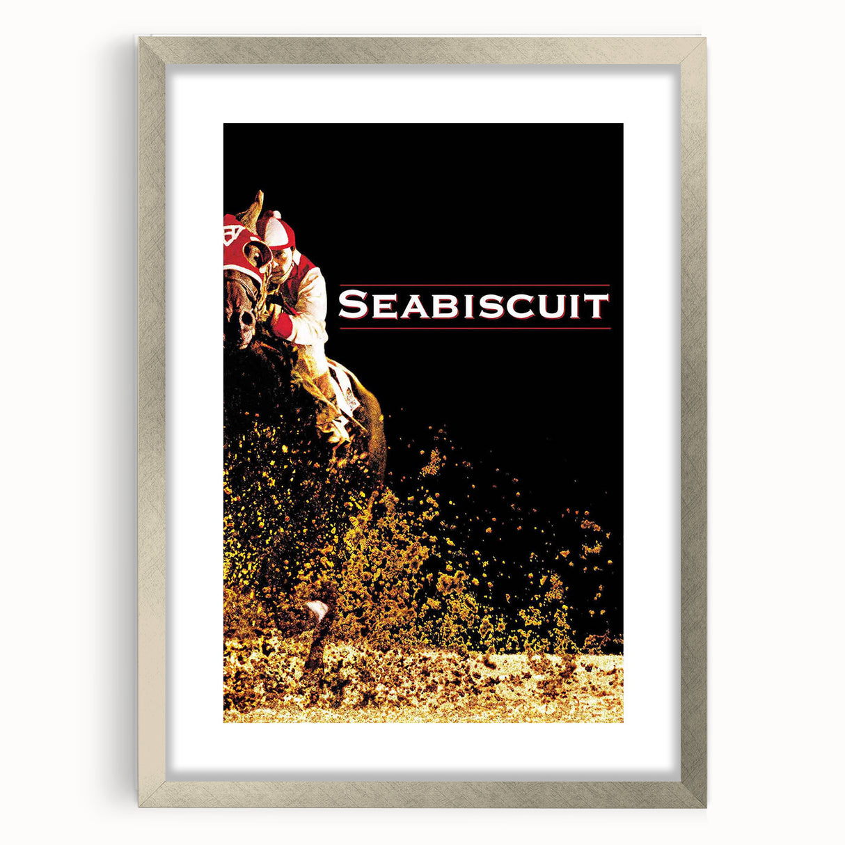 Iconic 2000s Movie Posters - Seabiscuit Vintage Racing Film Art