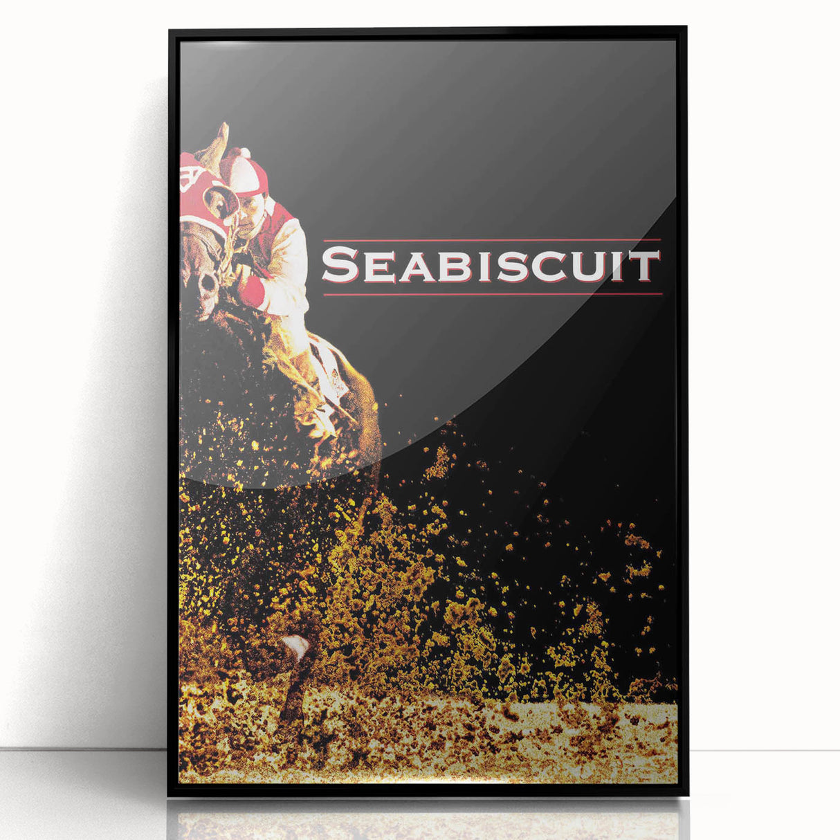 Iconic 2000s Movie Posters - Seabiscuit Vintage Racing Film Art