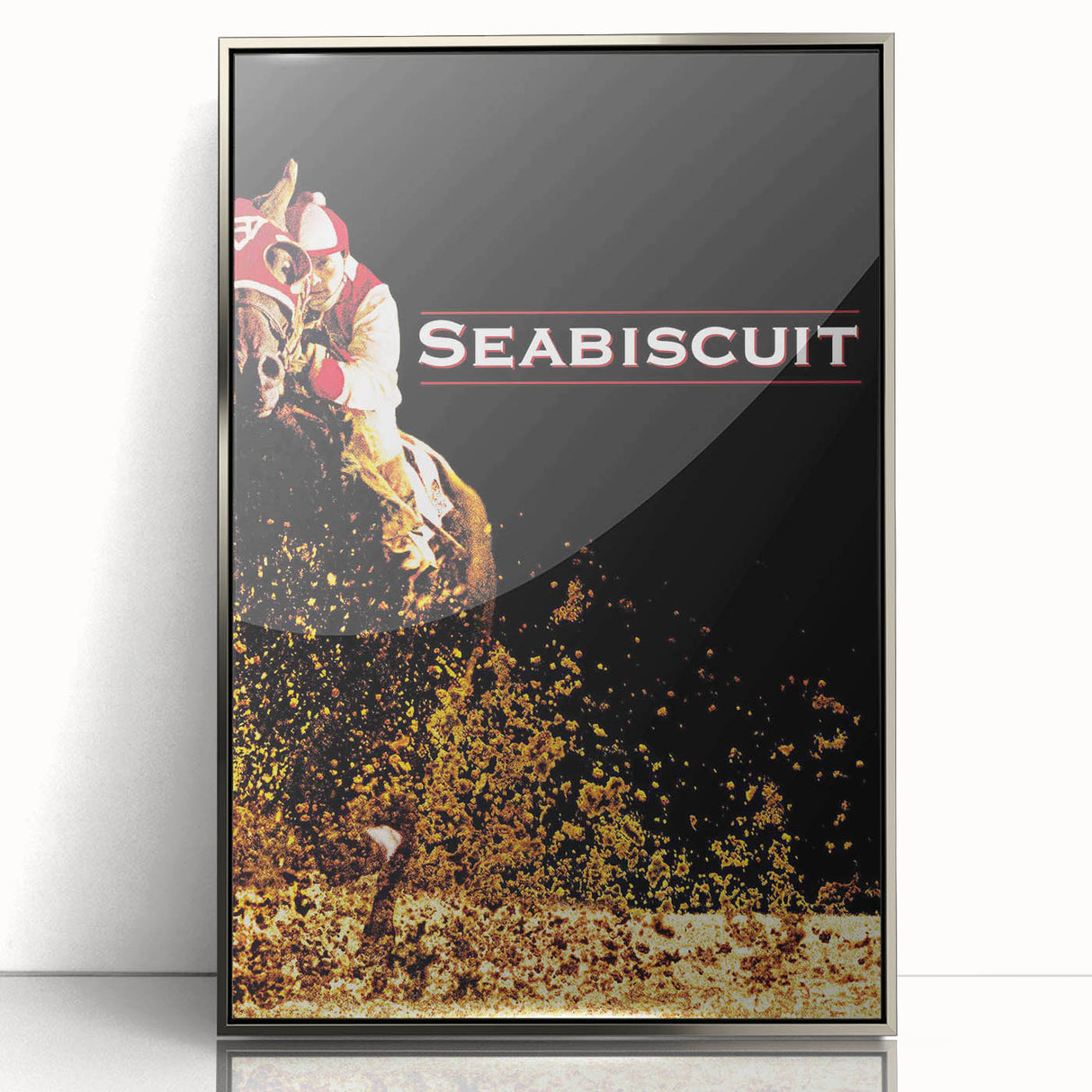 Iconic 2000s Movie Posters - Seabiscuit Vintage Racing Film Art