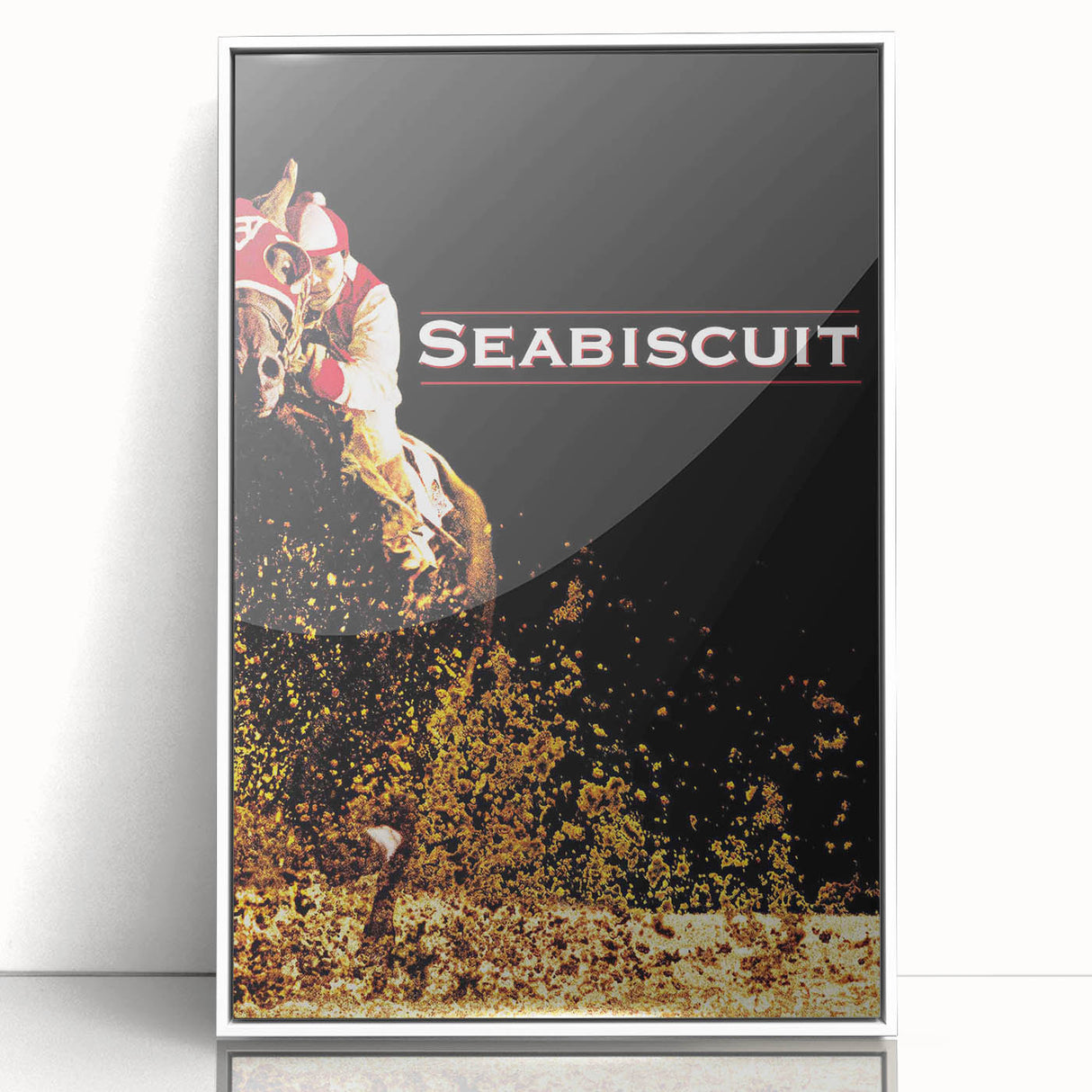 Iconic 2000s Movie Posters - Seabiscuit Vintage Racing Film Art