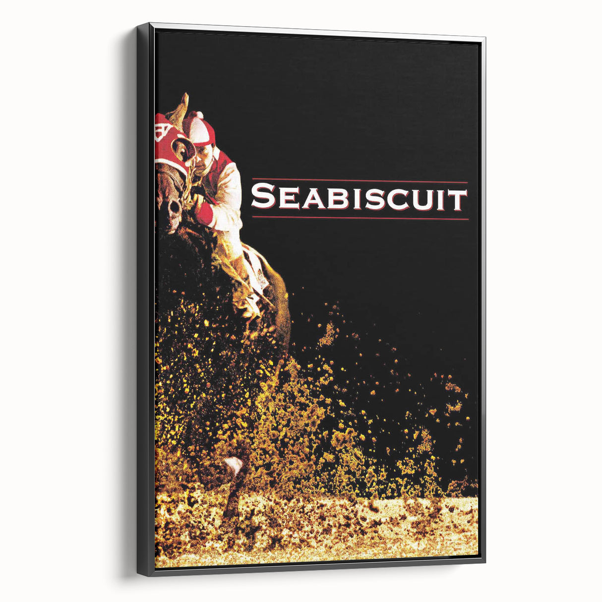 Iconic 2000s Movie Posters - Seabiscuit Vintage Racing Film Art