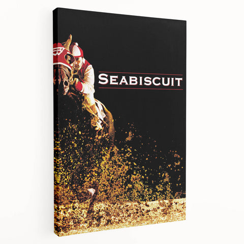 Iconic 2000s Movie Posters - Seabiscuit Vintage Racing Film Art