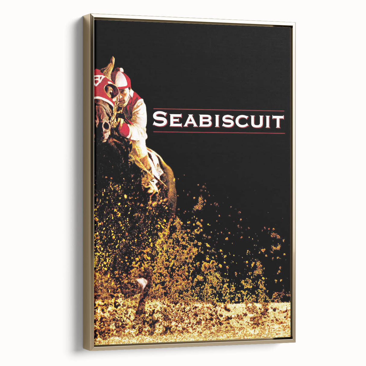 Iconic 2000s Movie Posters - Seabiscuit Vintage Racing Film Art