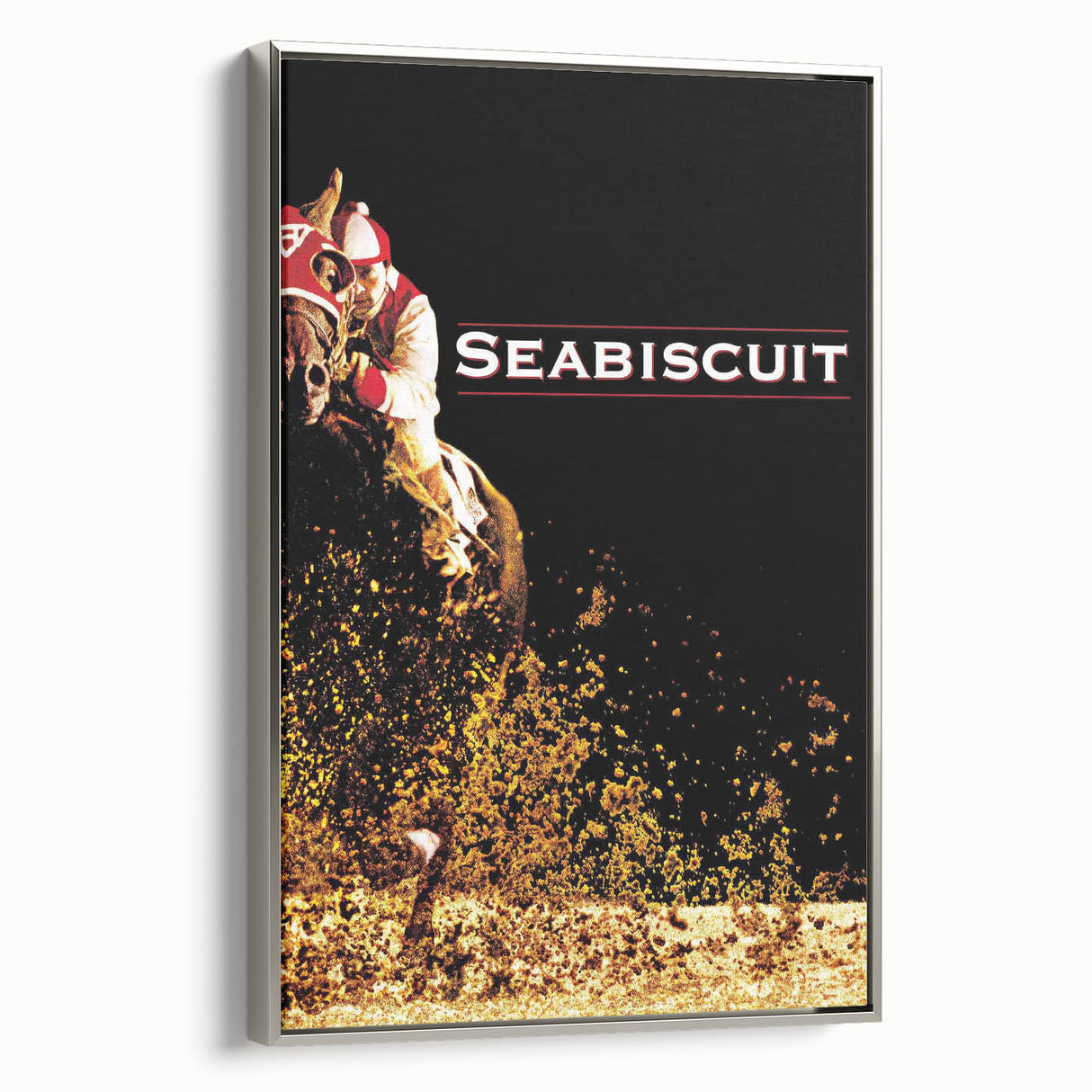 Iconic 2000s Movie Posters - Seabiscuit Vintage Racing Film Art