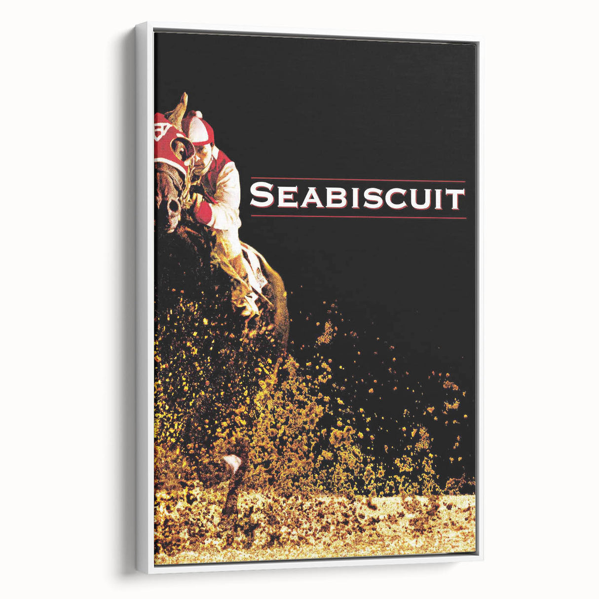Iconic 2000s Movie Posters - Seabiscuit Vintage Racing Film Art
