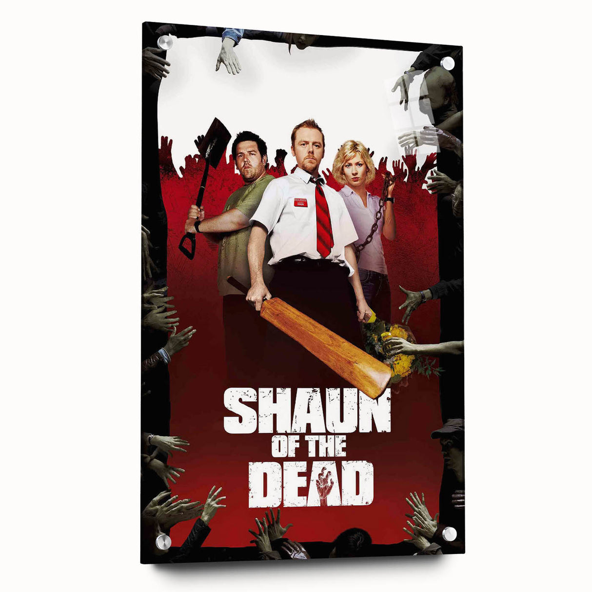 2000s Vintage Movie Posters - Shaun of the Dead Horror Comedy Art