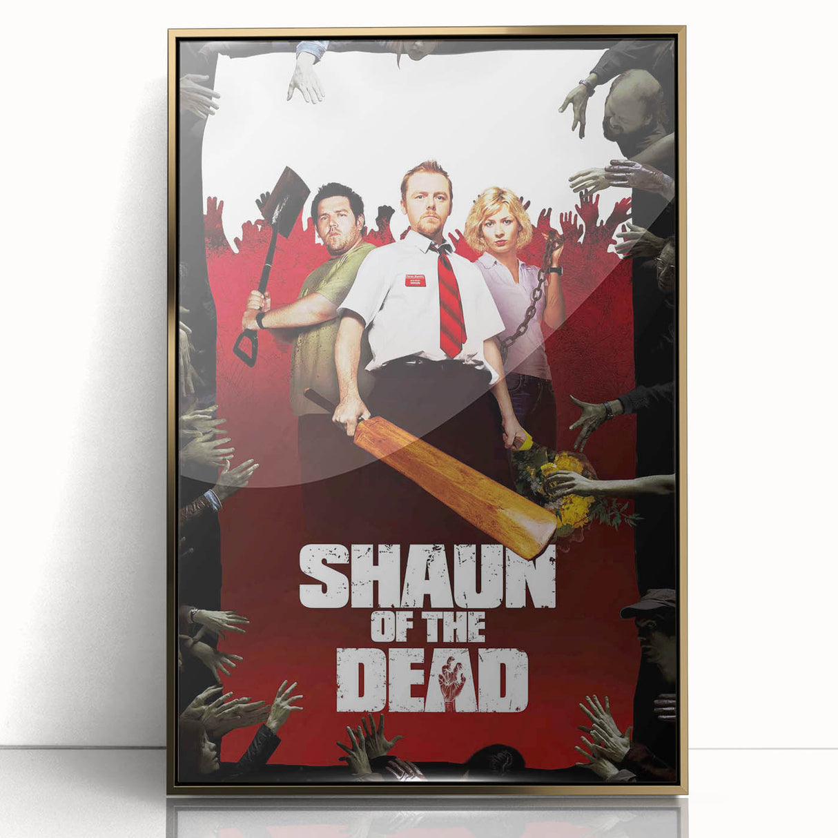 2000s Vintage Movie Posters - Shaun of the Dead Horror Comedy Art