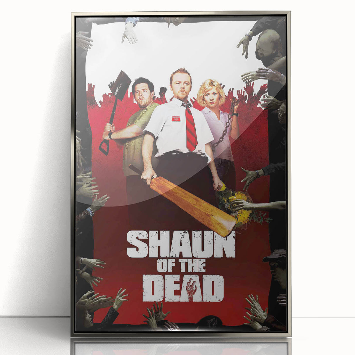 2000s Vintage Movie Posters - Shaun of the Dead Horror Comedy Art