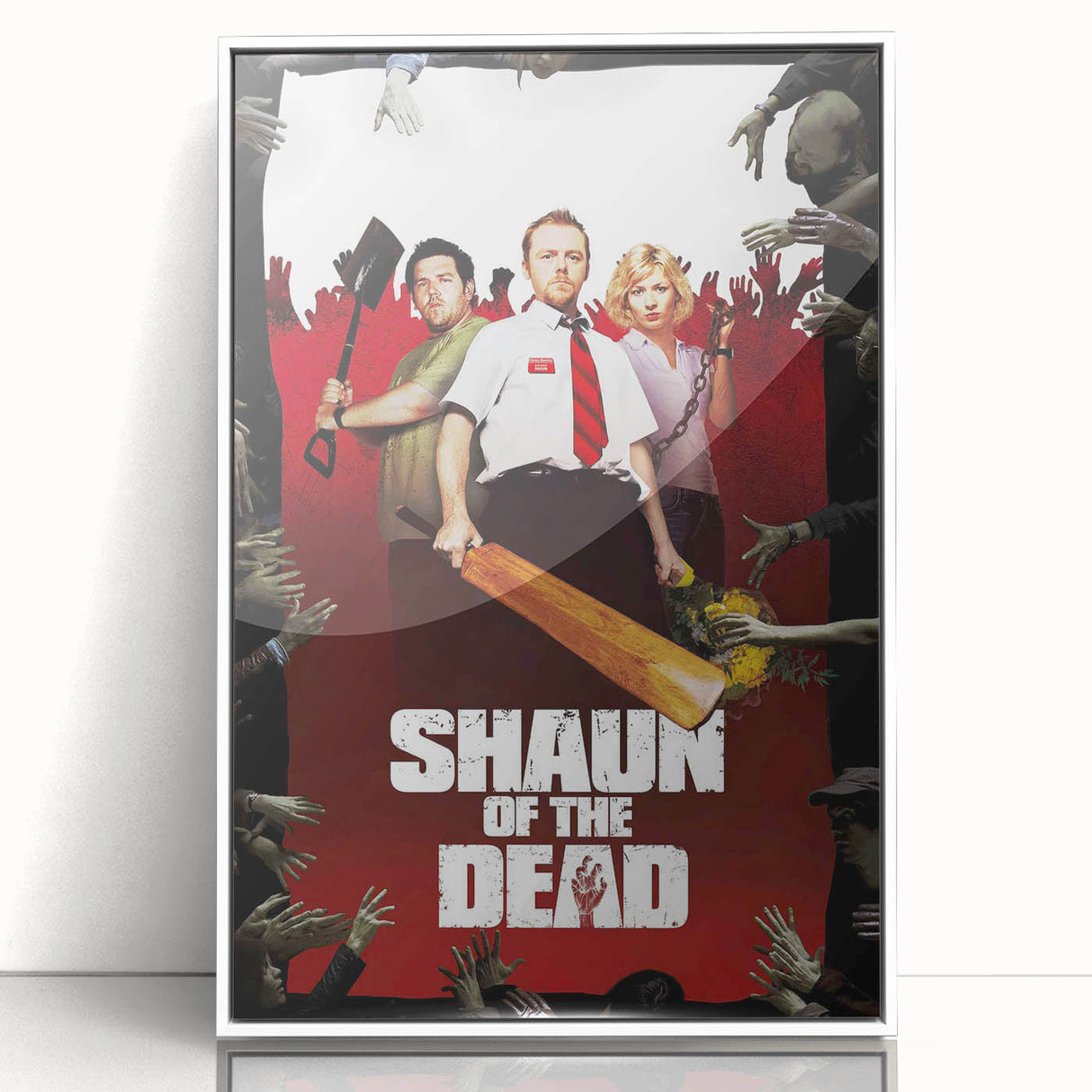 2000s Vintage Movie Posters - Shaun of the Dead Horror Comedy Art