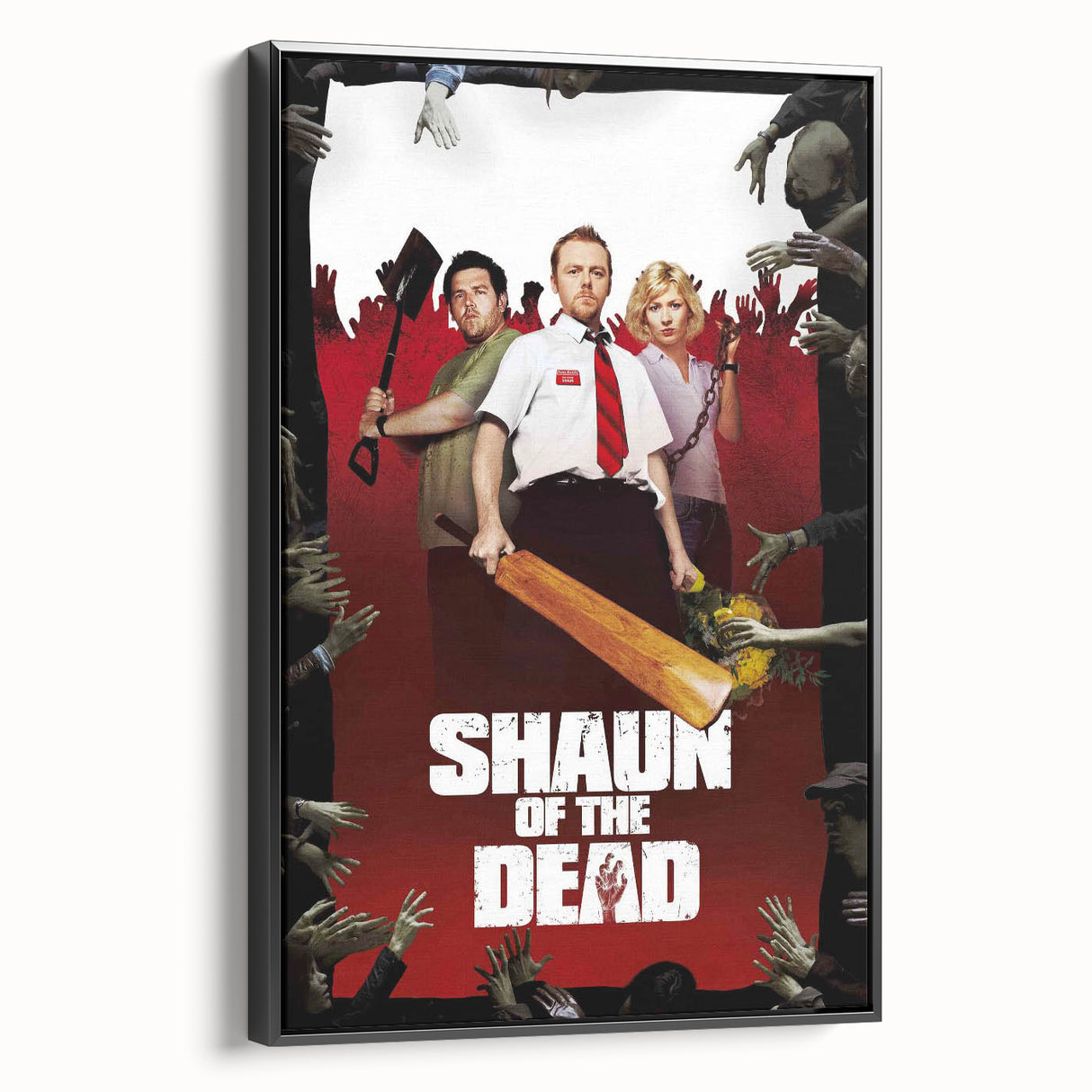 2000s Vintage Movie Posters - Shaun of the Dead Horror Comedy Art