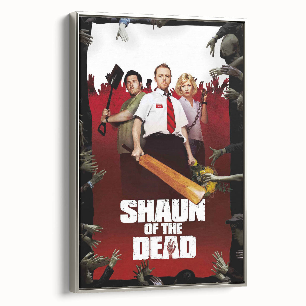 2000s Vintage Movie Posters - Shaun of the Dead Horror Comedy Art