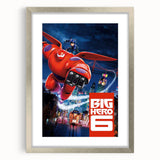 2010s Movie Poster Art - Big Hero 6 Retro Vintage Film Print