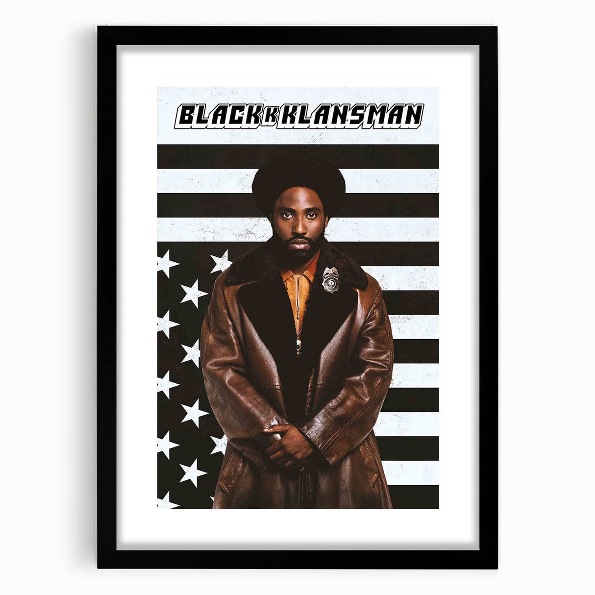2010s Movie Poster Art - BlacKkKlansman Retro Vintage Film Print
