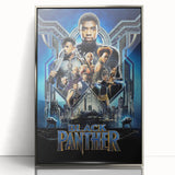 2010s Movie Poster Art - Black Panther Retro Vintage Film Print