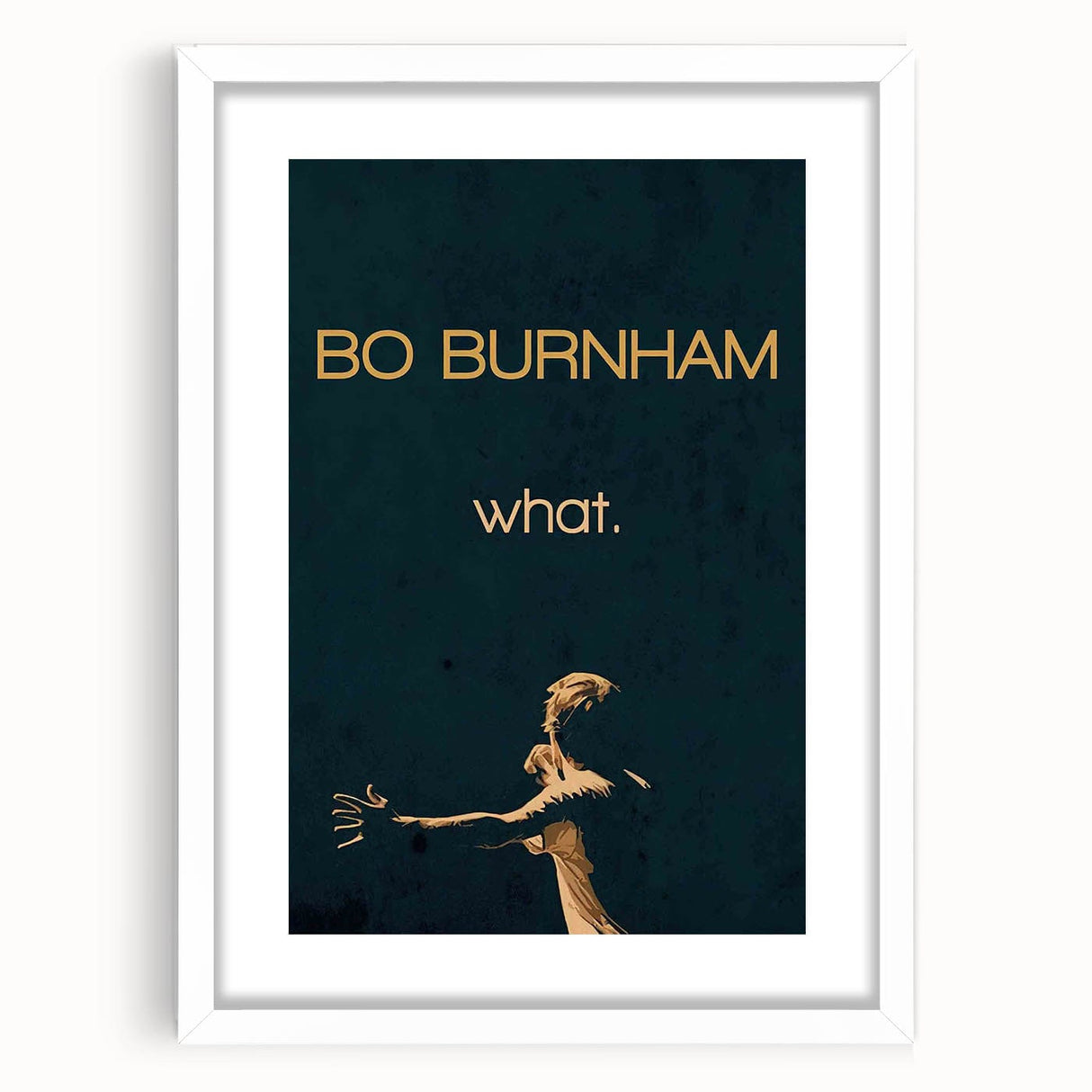 2010s Movie Poster Art - Bo Burnham what. Retro Vintage Film Print