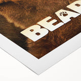 2010s Movie Poster Art – Vintage Bears Documentary Retro Wall Print