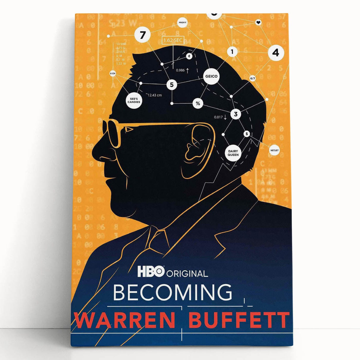 2010s Movie Poster Art – Vintage Becoming Warren Buffett Wall Print