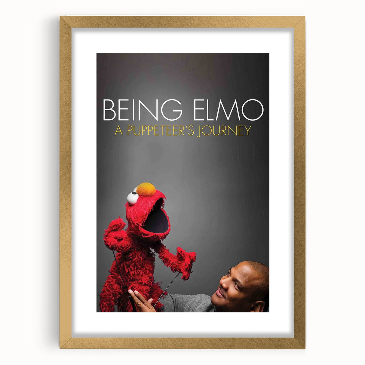 2010s Movie Poster Art - Being Elmo Retro Vintage Film Print
