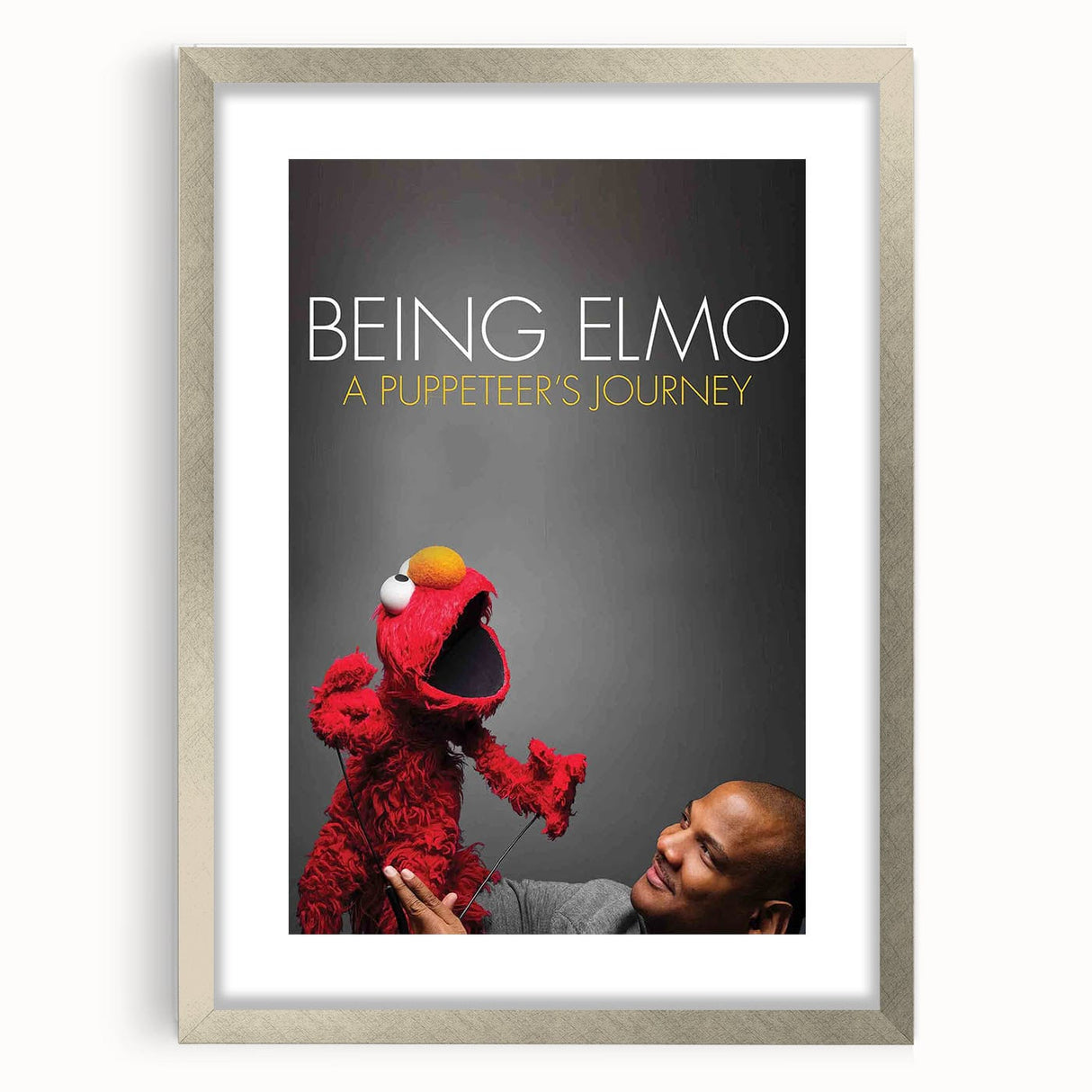 2010s Movie Poster Art - Being Elmo Retro Vintage Film Print