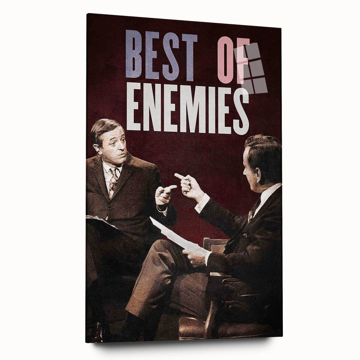 2010s Movie Poster Art - Best of Enemies Retro Vintage Film Print