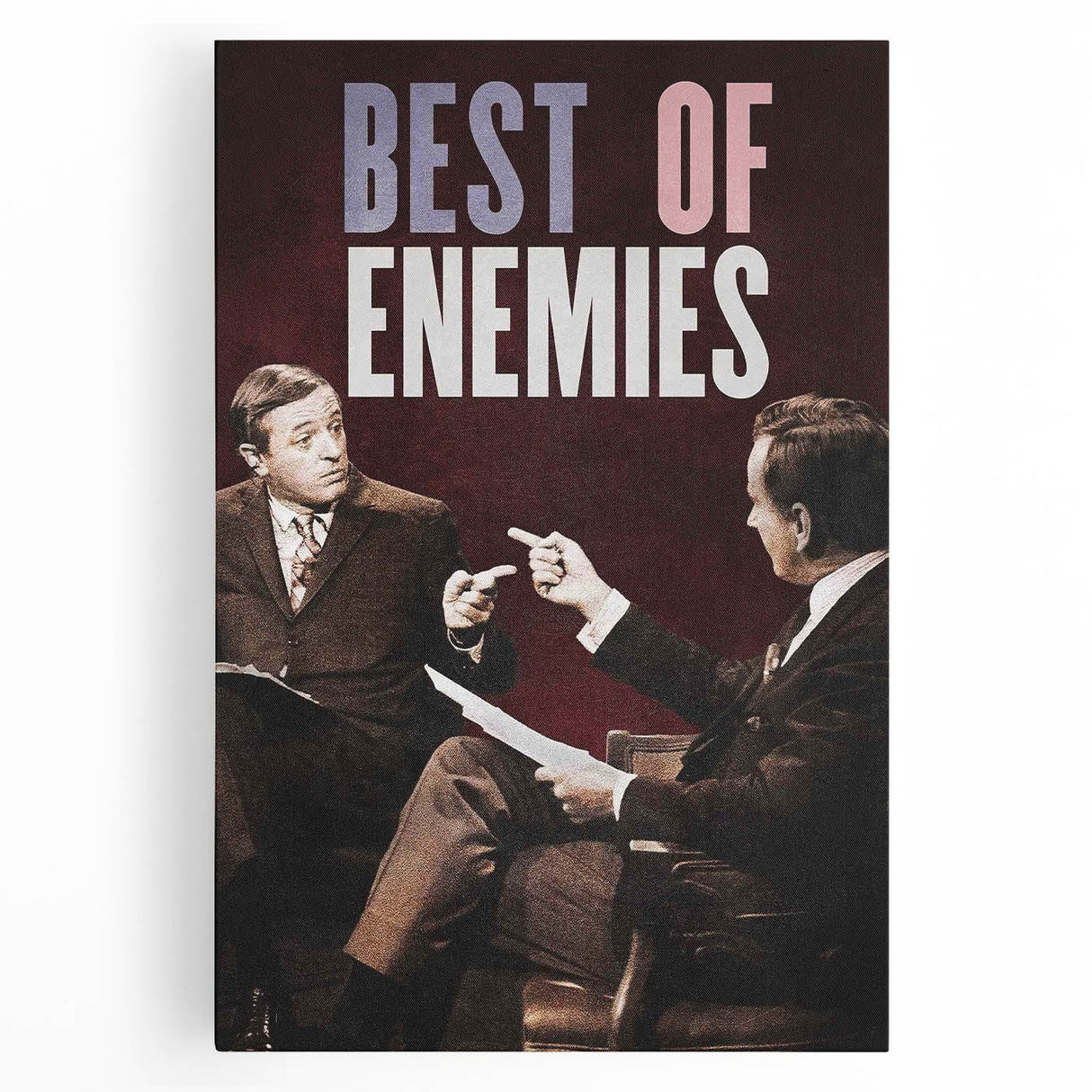 2010s Movie Poster Art - Best of Enemies Retro Vintage Film Print