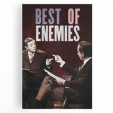 2010s Movie Poster Art - Best of Enemies Retro Vintage Film Print