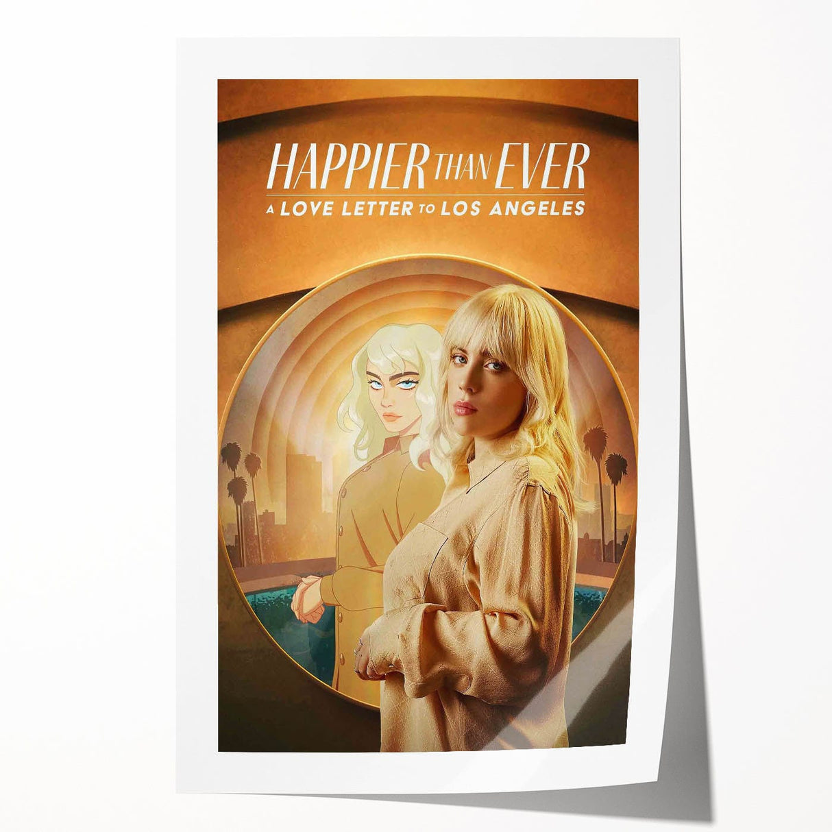 Happier Than Ever 2020s Vintage Movie Poster - Retro Film Art