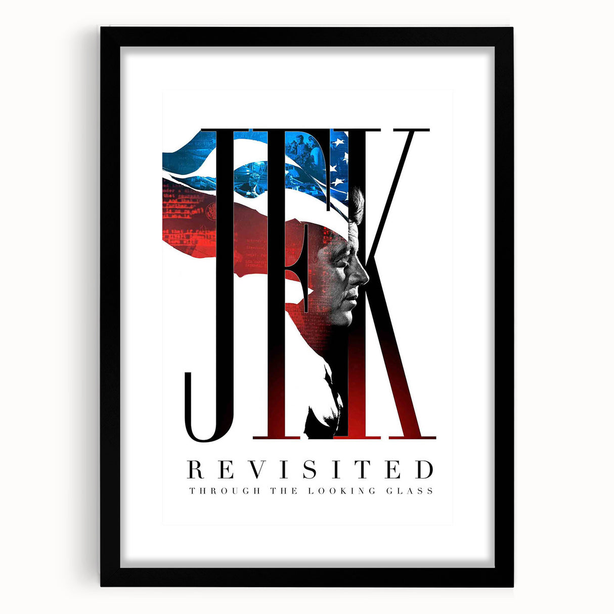 2020s Vintage Movie Poster – JFK Revisited Retro Film Art Print