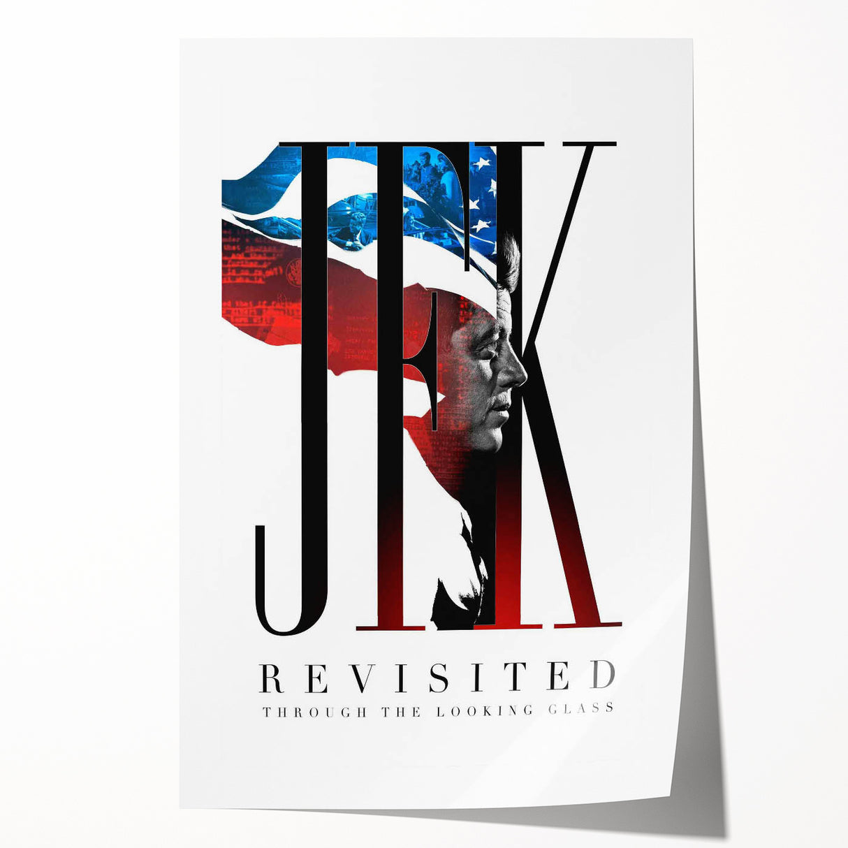 2020s Vintage Movie Poster – JFK Revisited Retro Film Art Print