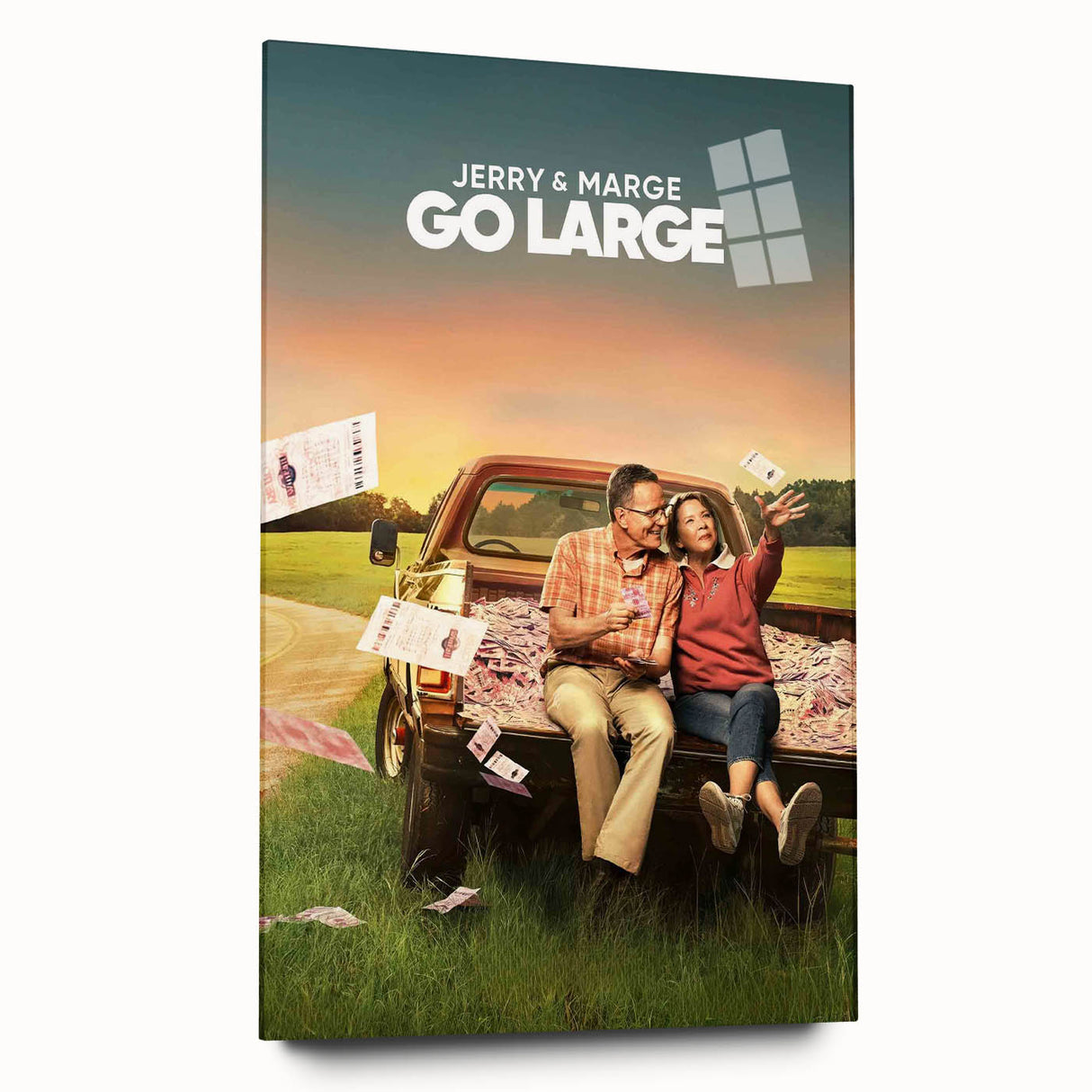 2020s Vintage Movie Poster – Jerry & Marge Go Large Retro Film Art