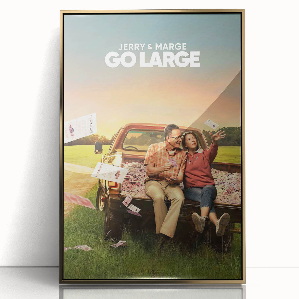 2020s Vintage Movie Poster – Jerry & Marge Go Large Retro Film Art