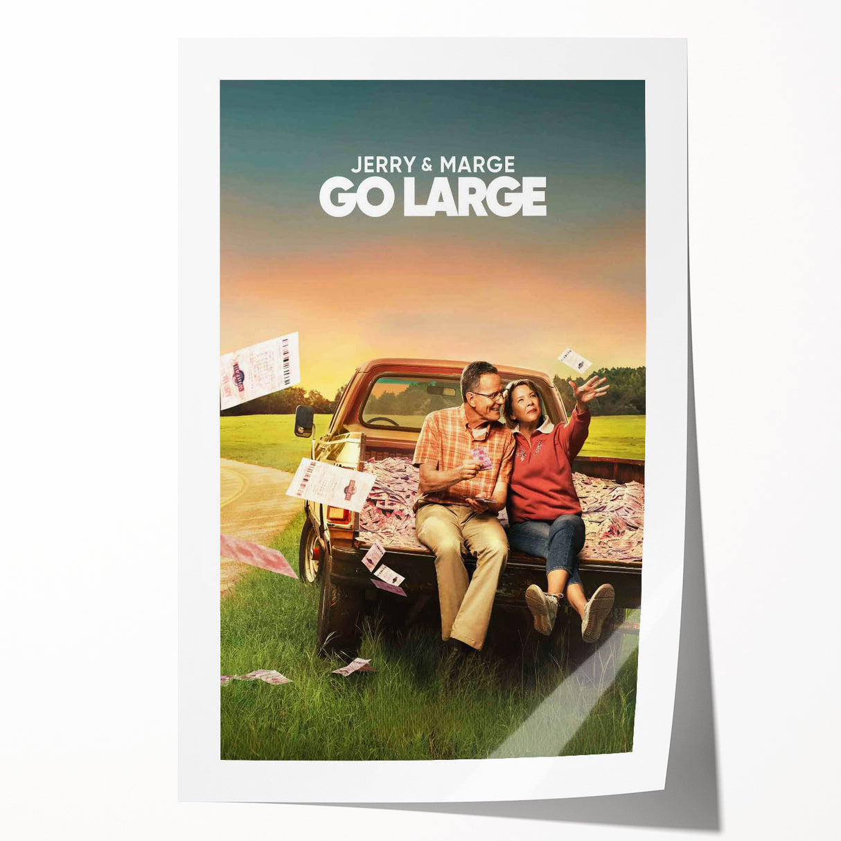 2020s Vintage Movie Poster – Jerry & Marge Go Large Retro Film Art