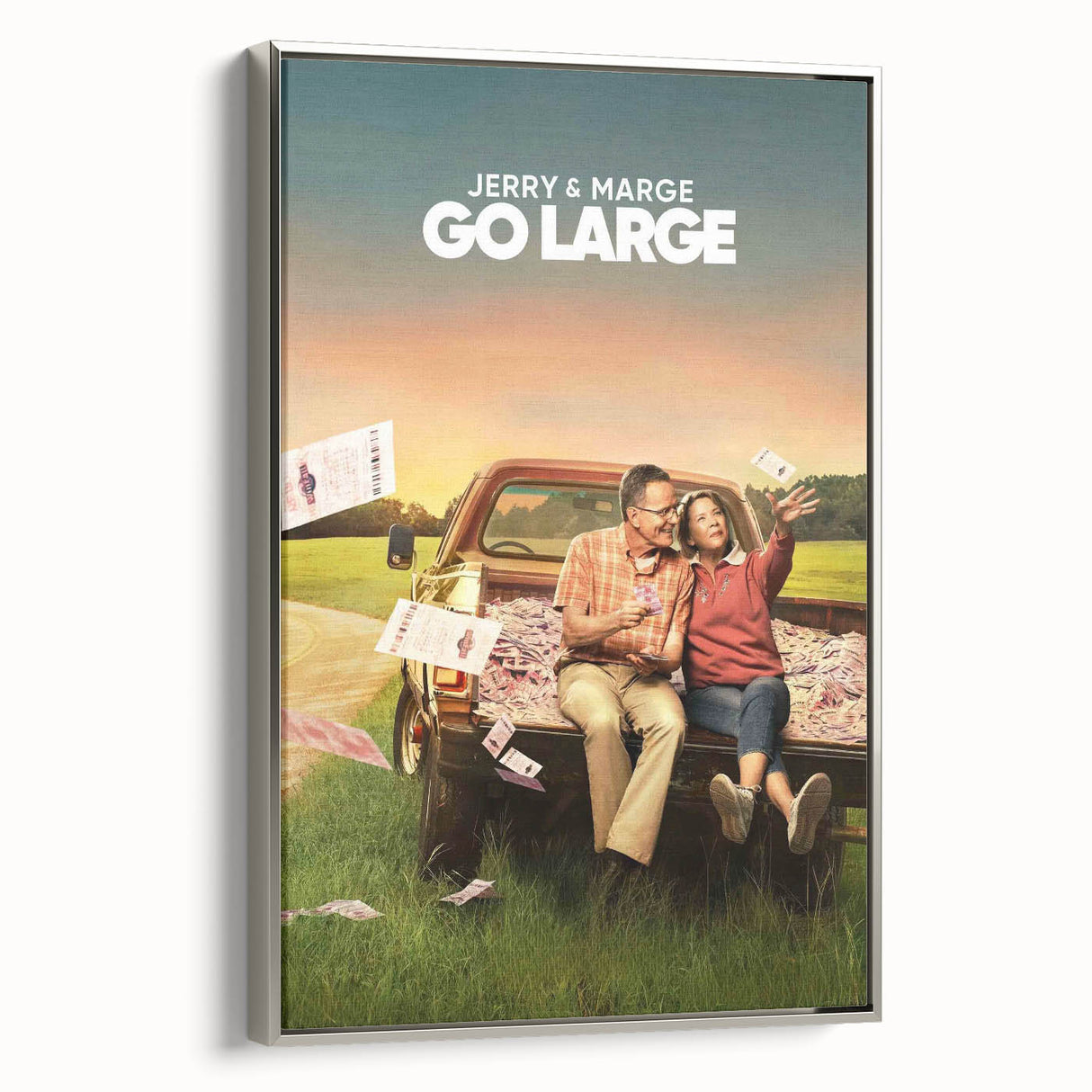 2020s Vintage Movie Poster – Jerry & Marge Go Large Retro Film Art