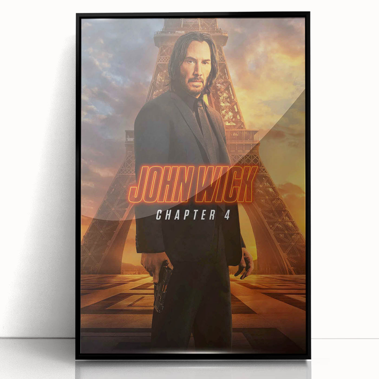 2020s Vintage Movie Poster – John Wick Chapter 4 Retro Film Print