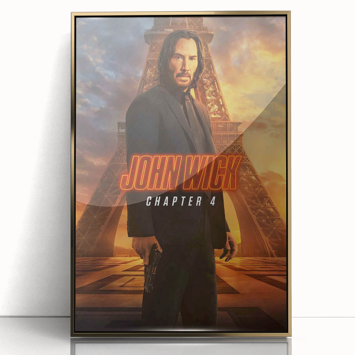 2020s Vintage Movie Poster – John Wick Chapter 4 Retro Film Print