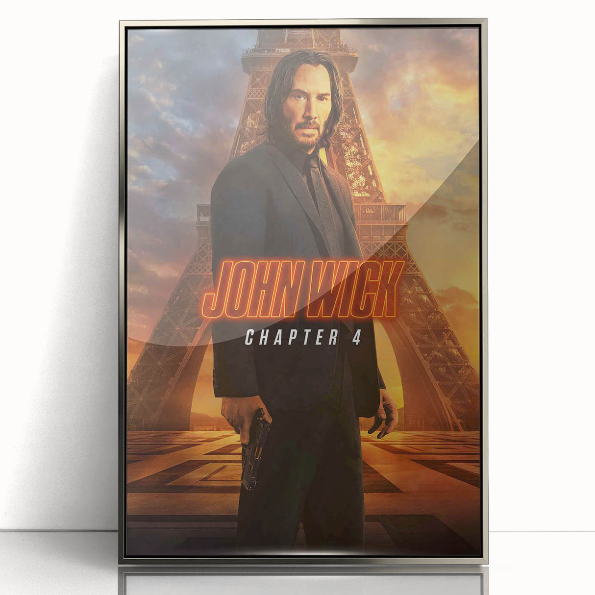 2020s Vintage Movie Poster – John Wick Chapter 4 Retro Film Print