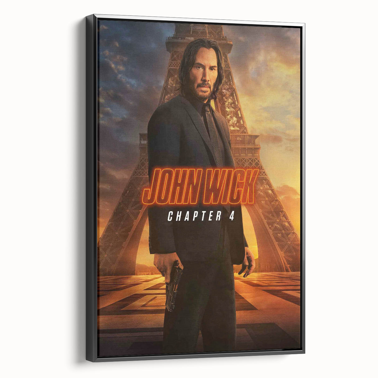 2020s Vintage Movie Poster – John Wick Chapter 4 Retro Film Print