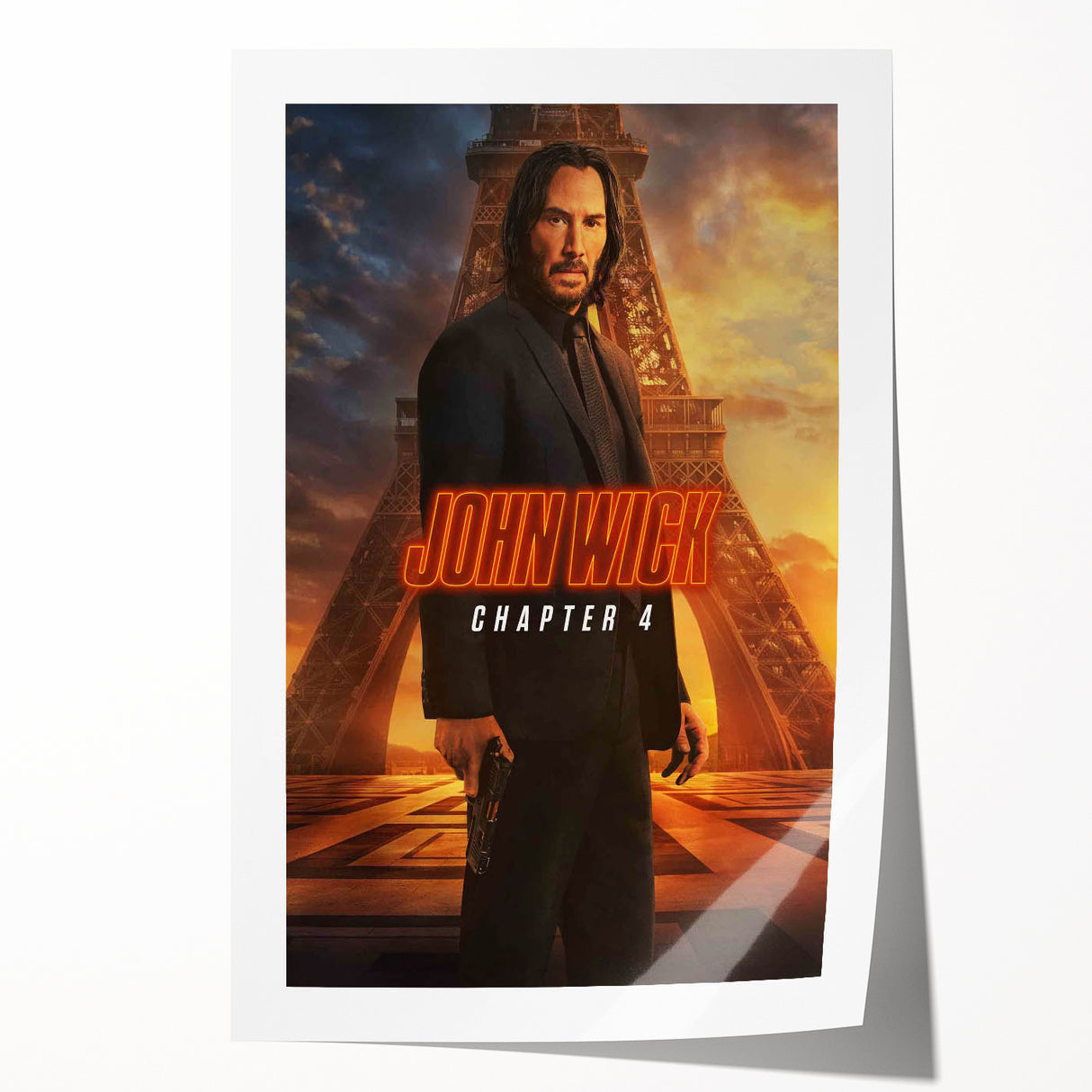 2020s Vintage Movie Poster – John Wick Chapter 4 Retro Film Print