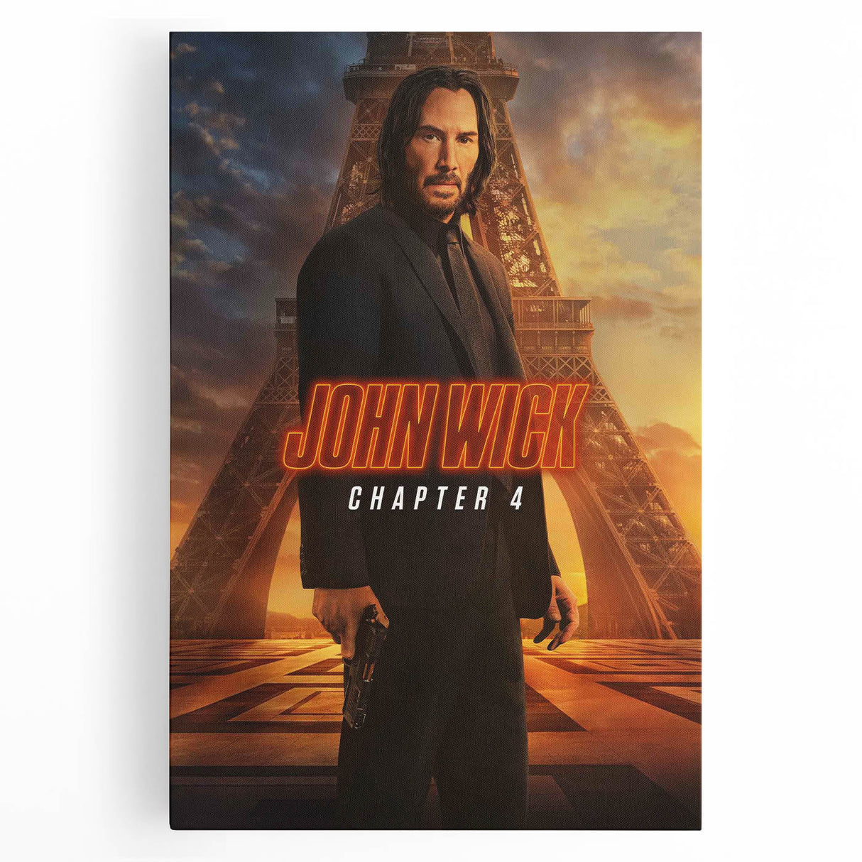 2020s Vintage Movie Poster – John Wick Chapter 4 Retro Film Print