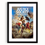 2020s Vintage Movie Poster – Justice Society WWII Retro Print