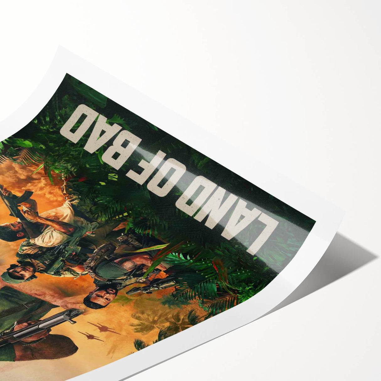 2020s Vintage Movie Poster – Land of Bad Retro Film Art Print