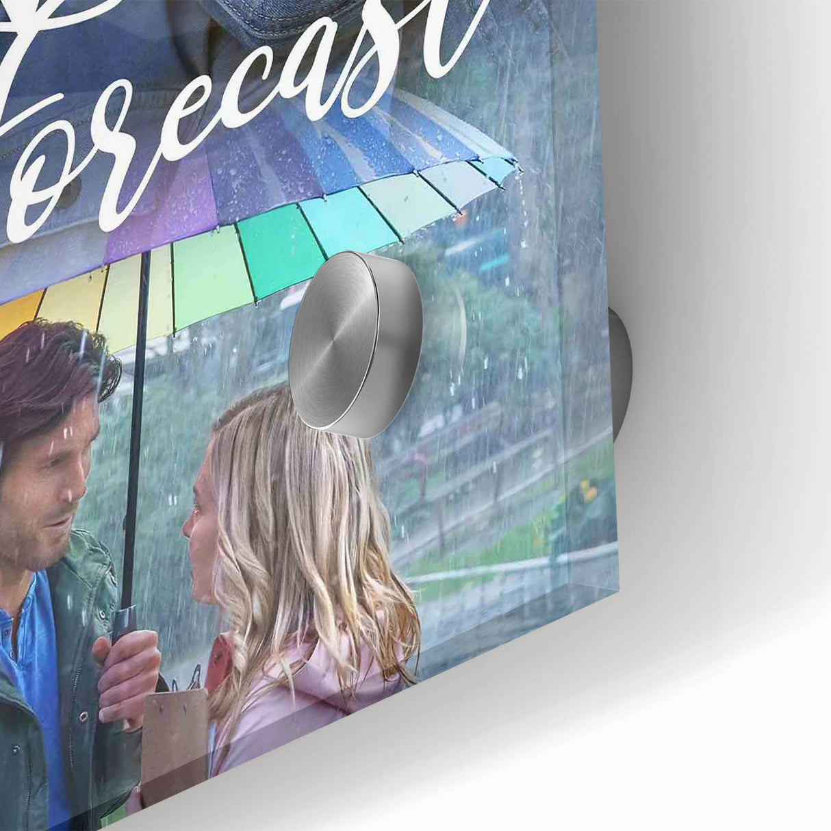 2020s Vintage Movie Poster – Love in the Forecast Retro Film Art
