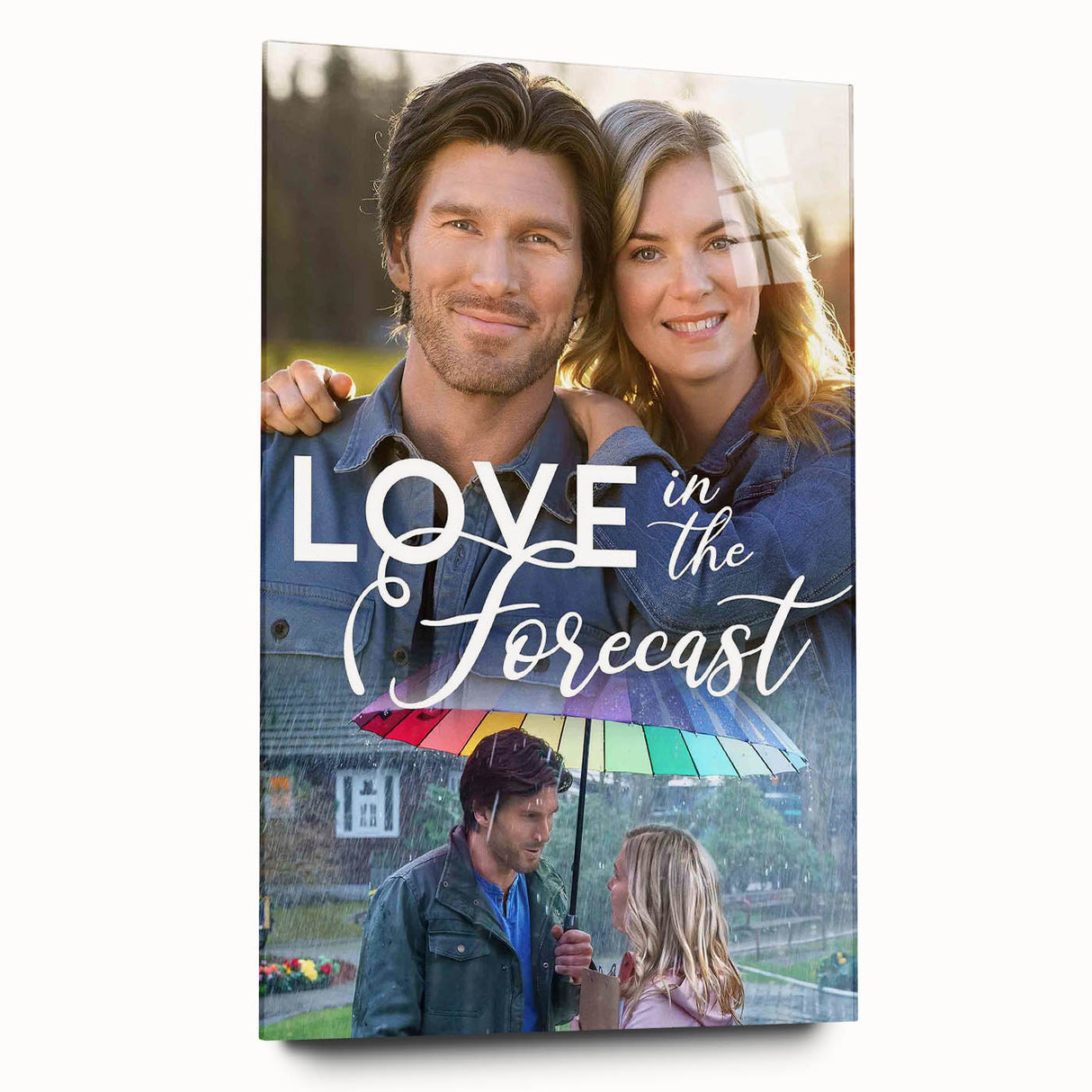 2020s Vintage Movie Poster – Love in the Forecast Retro Film Art
