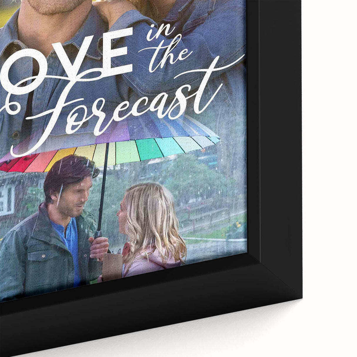 2020s Vintage Movie Poster – Love in the Forecast Retro Film Art
