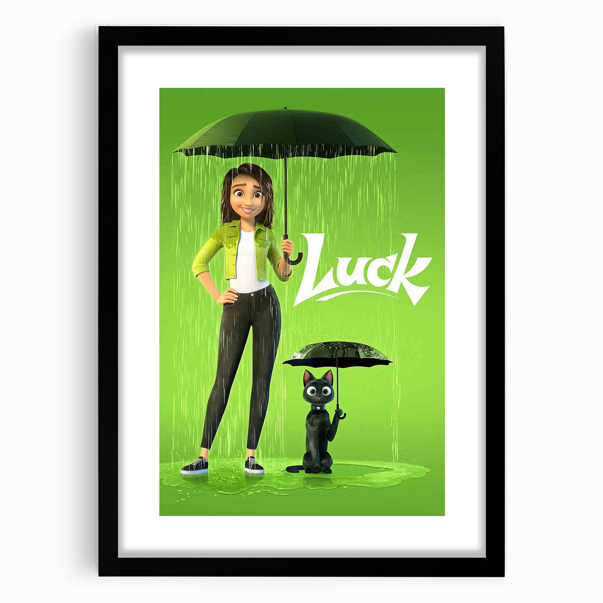 2020s Vintage Movie Poster – Luck Retro Film Art Collectible Print