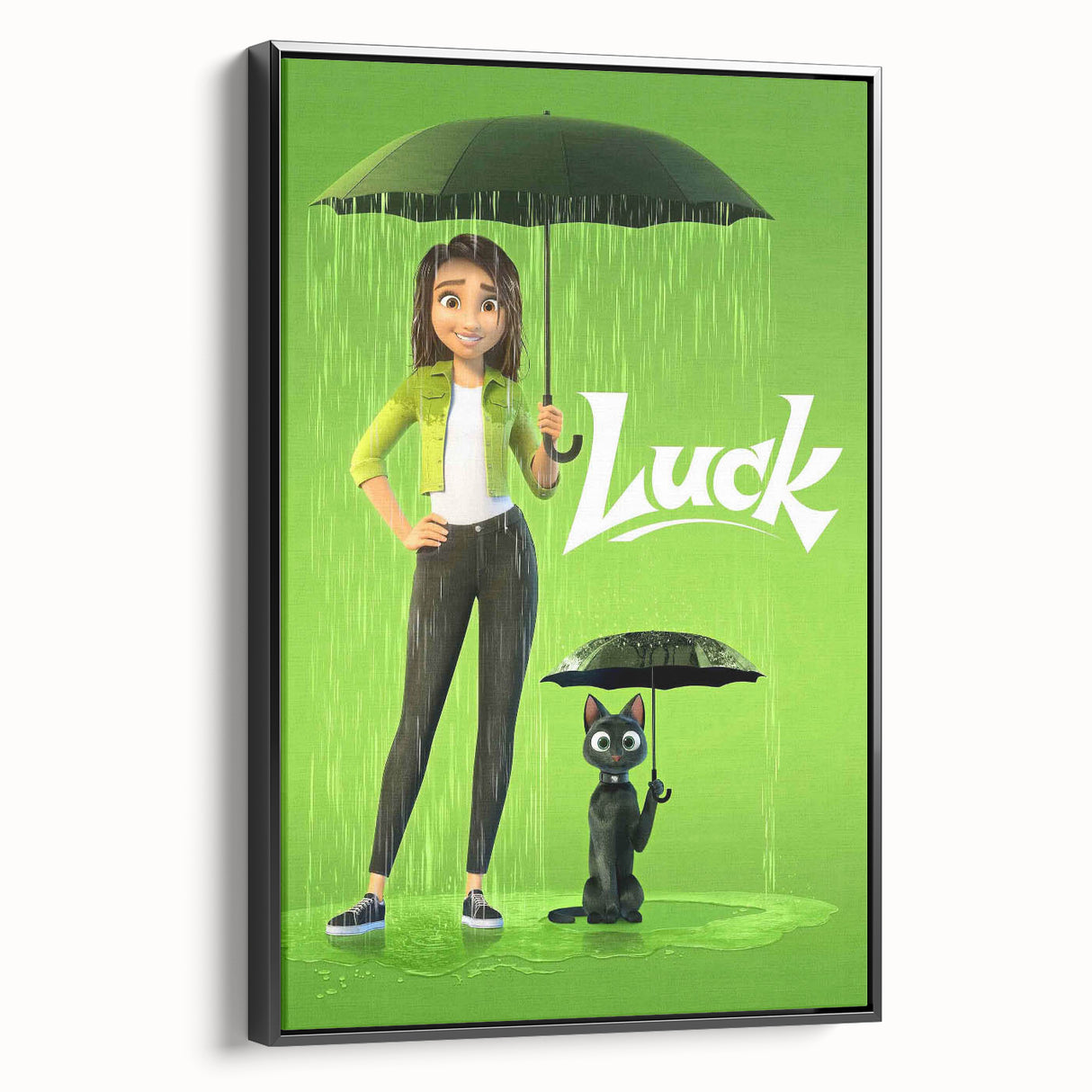 2020s Vintage Movie Poster – Luck Retro Film Art Collectible Print