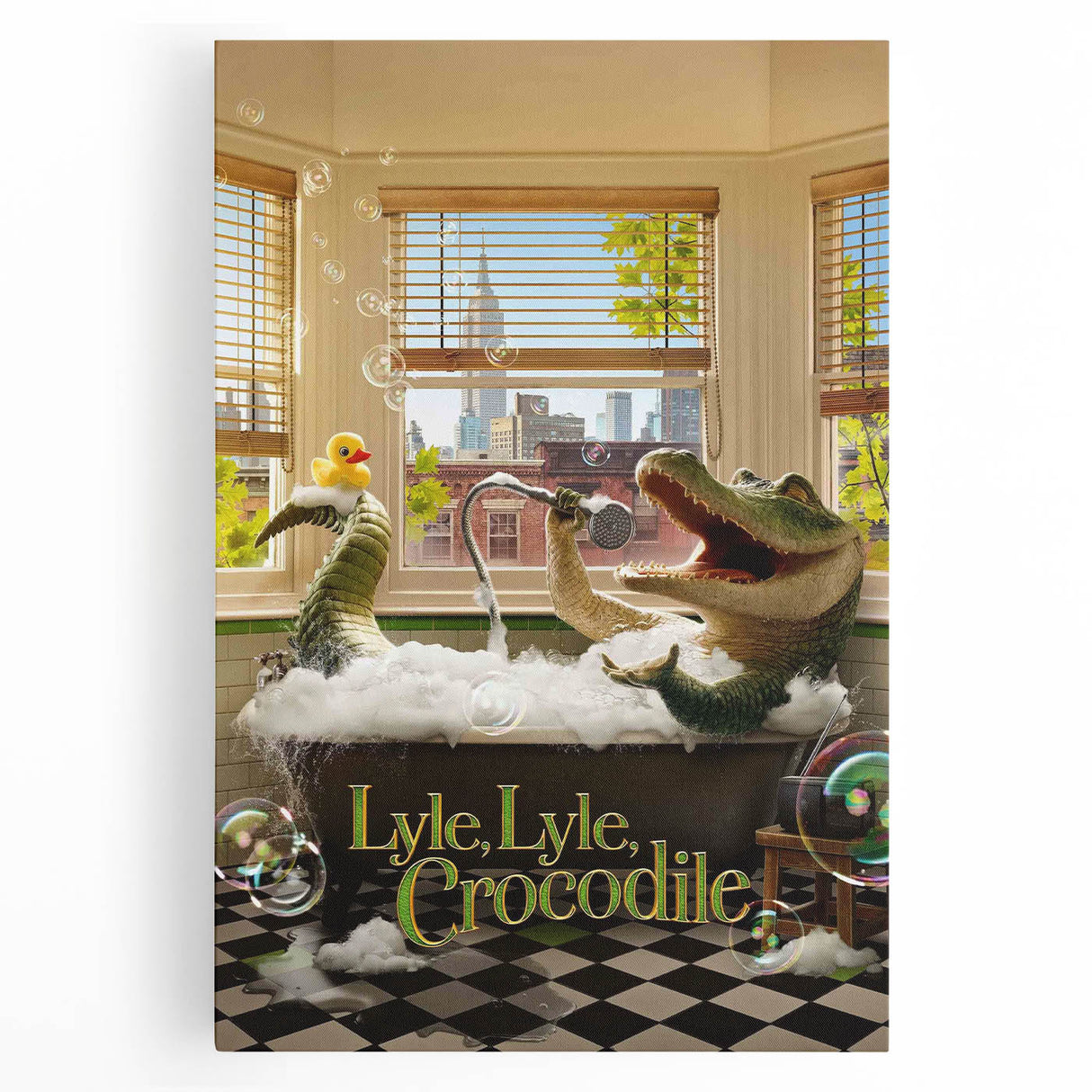 2020s Vintage Movie Poster – Lyle, Lyle, Crocodile Retro Film Art